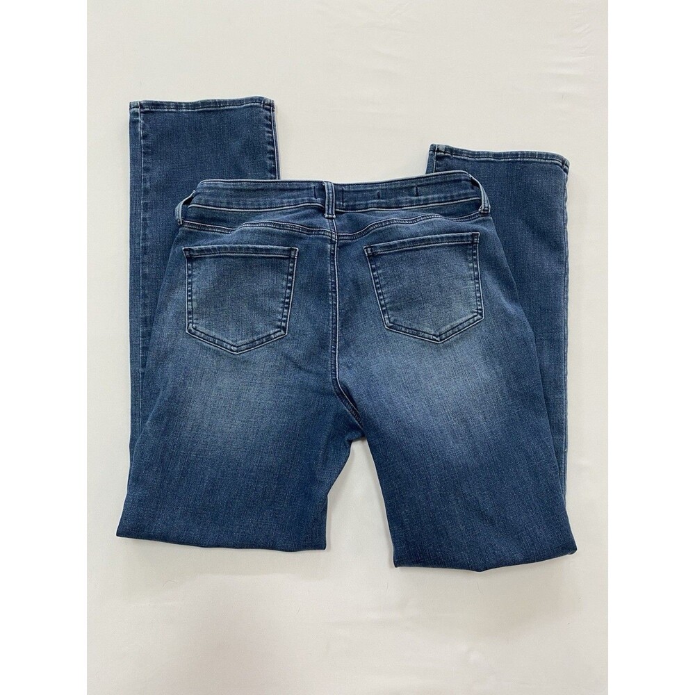 NYDJ Jeans Womens 10 Blue Marilyn Straight Lift Tuck Stretch Medium Wash Denim - Picture 7 of 7